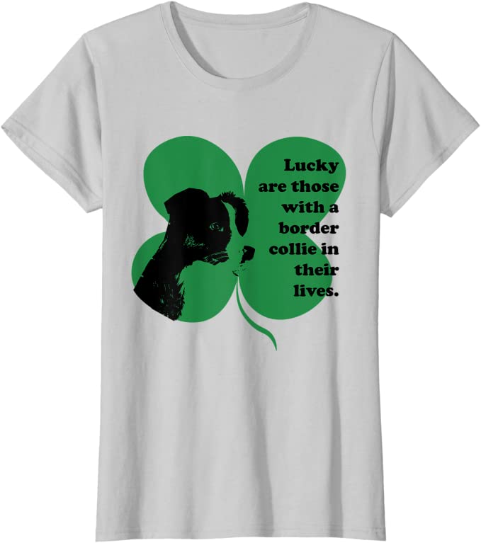 4 Leaf Clover - Abstract BC Design with "Lucky" Text